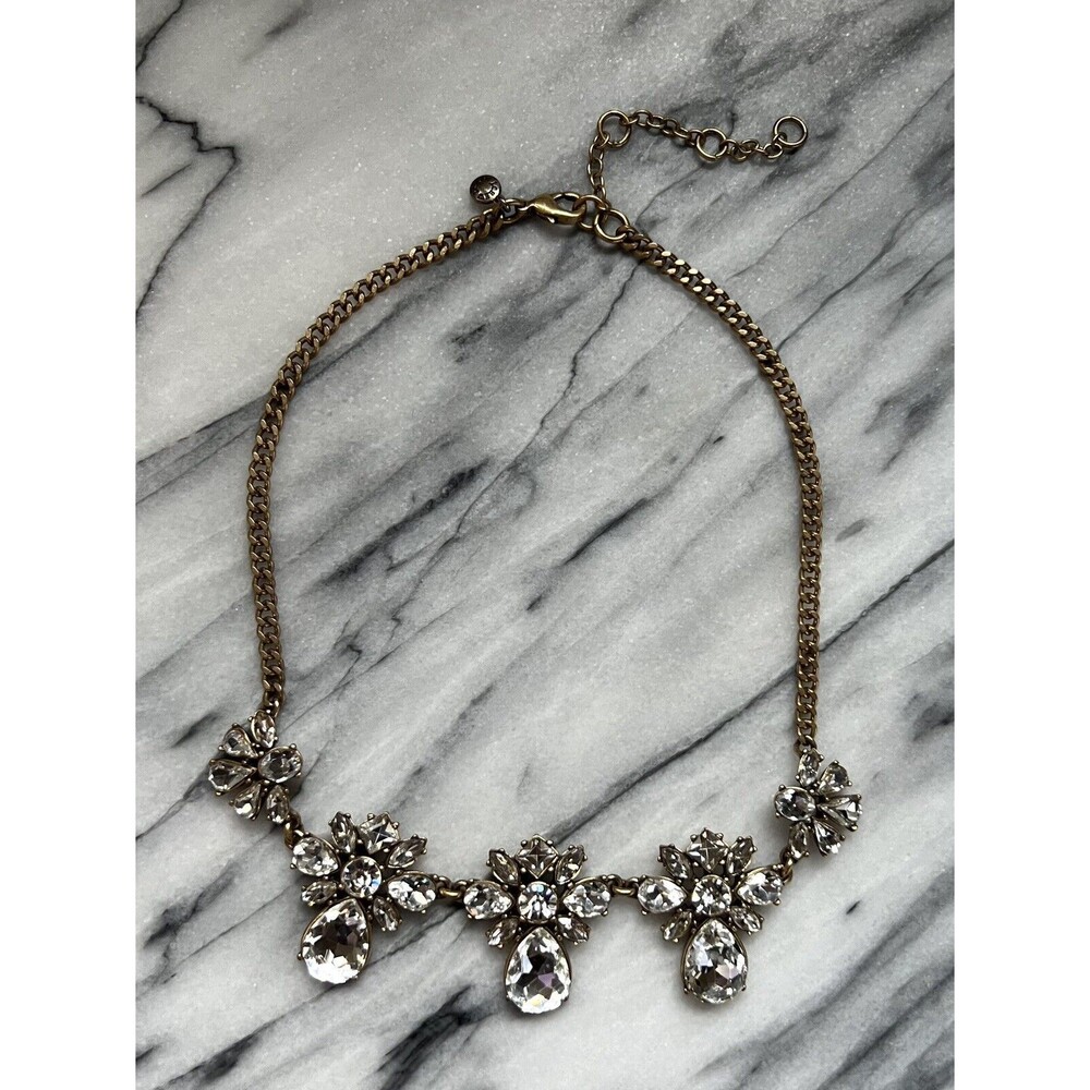 J. Crew Rhinestone Crystal Statement Necklace